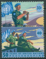 UNO New York 1998 Friedenserhaltende Maßnahmen UN-Soldat 785/86 Postfrisch - Nuevos