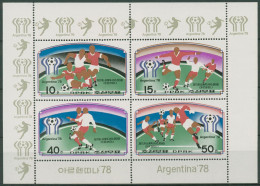 Korea (Nord) 1977 Fußball-WM'78 Argentinien 1676/79 K Postfrisch (C98050) - Korea (Nord-)