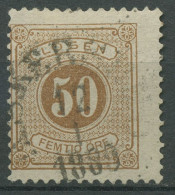 Schweden 1877 Portomarken Ziffernzeichnung Inschrift LÖSEN P 9 B Gestempelt - Postage Due