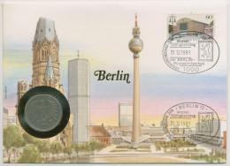 Berlin 1991 Stadt Berlin Numisbrief 5 DM (N717) - Covers & Documents
