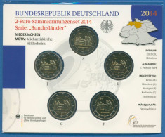 Deutschland 2 Euro 2014 Niedersachsen Originalsatz St OVP (m1461) - Germania