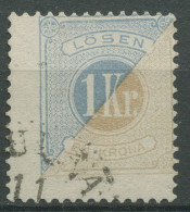 Schweden 1877 Portomarken Ziffernzeichnung Inschrift LÖSEN P 10 B Gestempelt - Portomarken