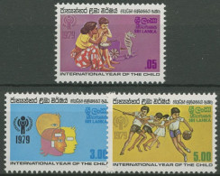 Sri Lanka 1979 Internationales Jahr Des Kindes 501/03 Postfrisch - Sri Lanka (Ceylon) (1948-...)