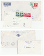 2 X 1970s JAPAN From British EMBASSY British.COUNCIL Covers Air Mail Cover Stamps - Briefe U. Dokumente