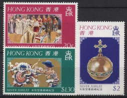 Hongkong 1977 25 Jahre Regentschaft Von Königin Elisabeth II. 331/33 Postfrisch - Nuevos