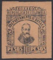 Kolumbien (Boyacá) Mi.Nr. 11B Freim. Präsident José Manuel Marroquin (10) - Colombia