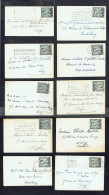 10 Enveloppes Format Carte De Visite Avec Timbre Seul  C.O.B. N° 924 (II). - Lettres & Documents