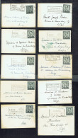 10 Enveloppes Format Carte De Visite Avec Timbre Seul  C.O.B. N° 924 (III). - Lettres & Documents