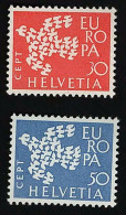 1961 Europa Michel CH 736 - 737 Stamp Number CH 410 - 411 Yvert Et Tellier CH 682 - 683 Xx MNH - Neufs