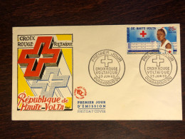 HAUTE VOLTA FDC COVER 1962 YEAR RED CROSS CROIX ROUGE HEALTH MEDICINE STAMPS - Alto Volta (1958-1984)