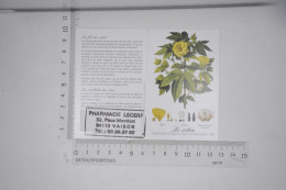 Mini Calendrier 1998 Laboratoires Paul Hartmann Pharmacie LECERF 84110 Vaison L / Illustration Le Coton Plante - Formato Piccolo : 1981-90