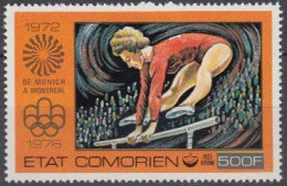 Komoren Mi.Nr. 280A Olympiade 1976 Montreal, Kunstturnen, Gez. (500) - Comores (1975-...)