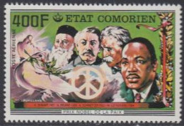 Komoren Mi.Nr. 351 75J.Nobelpreis, Frieden, U.a. Duant, Schweitzer, King (400) - Comores (1975-...)