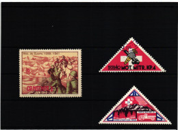 Schweiz Soldatenmarken, MOT.MITR.KP. MOBILISATION GUERRE 1939 1940 1941 - Vignettes
