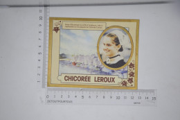 Mini Calendrier 1985 Chicorée LEROUX / Illustration Jeune Fille Portant La Coiffe D'Audierne Bretagne - Klein Formaat: 1981-90