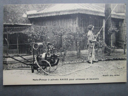 CPA 93  SAINT DENIS  Société  ASTER  Rue De Paris  - Moto Pompe à Pétrole Pour Arrosage Et Incendie    1910 - Sapeurs-Pompiers