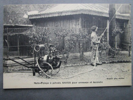 CPA 93  SAINT DENIS  Société  ASTER  Rue De Paris  - Moto Pompe à Pétrole Pour Arrosage Et Incendie    1910 - Bombero