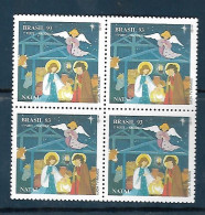 Brasil (Brazil) - 1993 - Block Of 4: Cristmas - Yv 2151 - Cristianismo