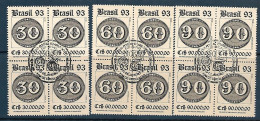 Brasil (Brazil) - 1993 - Block Of 4 CBC: Stamps On Stamps (Bulls Eye) - Yv 2116/18 - Francobolli Su Francobolli