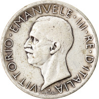 Monnaie, Italie, Vittorio Emanuele III, 5 Lire, 1929, Rome, TB+, Argent, KM:67.2 - 1900-1946 : Victor Emmanuel III & Umberto II