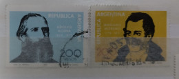 ARGENTINA - AÑO 1979 -  Serie Personajes (2v) - Adolfo Alsina Y Mariano Moreno. - Usados - Used Stamps