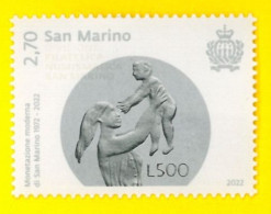 SAN MARINO 2022 50° Anniversario Della Monetazione Moderna - New Stamp - Nuevos