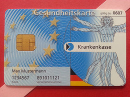 ORGA Max Mustermann Gesundheistskarte Krankenkasse TEST CARD Smart Demo (BA0415 - Onbekende Oorsprong