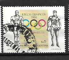 ARGENTINA - AÑO 1984 -  Juegos Olímpicos. Los Ángeles'84 - Atletismo. - Usado - Oblitérés