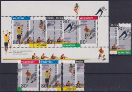 F-EX48896 NEDERLAND HOLLAND MNH 1992 OLYMPIC GAMES BARCELONA ATHLETISM VOLLEY SKI.  - Verano 1992: Barcelona