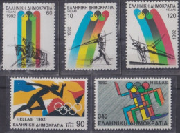 F-EX48843 GREECE MNH 1992 OLYMPIC GAMES BARCELONA ATHLETISM JAVALIN EQUESTRIAN.  - Verano 1992: Barcelona