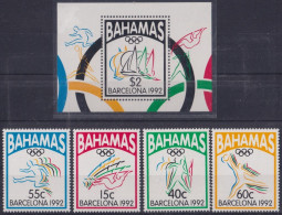 F-EX48898 BAHAMAS MNH 1992 OLYMPIC GAMES BARCELONA ATHLETISM SAILING BOAT JAVALIN.  - Verano 1992: Barcelona