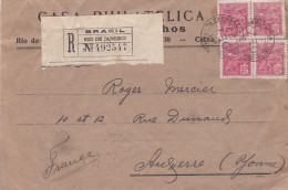 From Bresil To France - 1927 - Storia Postale