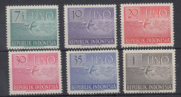 Indonesien 1950 UNO, Vögel  Mi.-Nr. 94-98 Postfrisch ** - Indonesië