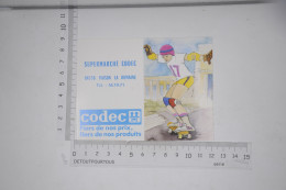 Mini Calendrier 1984 Supermarché CODEC 84110 Vaison La Romaine / Illustration Skate Board Skateboard - Tamaño Pequeño : 1981-90