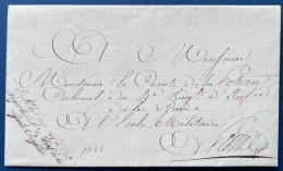 Lettre 8 MAI 1816 Marque " Le Mal De Camp Chef D'Etat / Major De La 1ere Don D'inf.ie De La / Garde Royale "signé BAUDOT - 1801-1848: Precursors XIX
