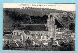 CP 91 - Etampes - Eglise Saint Martin Et Le Rougemont - Verrieres Le Buisson