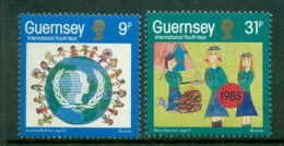 GUERNSEY 1985 Mi 320-21** International Youth Year [B450] - Autres & Non Classés