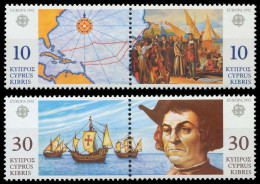 ZYPERN 1992 Nr 790-793 Postfrisch WAAGR PAAR S207716 - Unused Stamps