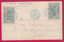 DJIBOUTI COTE FRANCAISE DES SOMALIS N°50 1901 POUR GENEVE SUISSE LETTRE - Covers & Documents