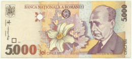 ROMANIA - 5.000 Lei - 1998 - Pick 107 - Série 001C - 5000 - Romania