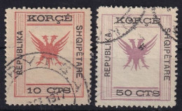 ALBANIA 1917/18 - Canceled - Sc# 66, 67 - Albania