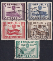 AUSTRIA 1955 - Canceled - ANK 1021-1025 - Oblitérés