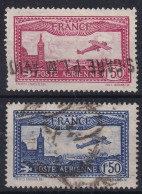 FRANCE 1930 - Canceled - YT 5, 6 - Poste Aérienne - 1927-1959 Matasellados