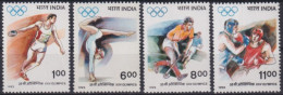 F-EX48858 INDIA MNH 1992 OLYMPIC GAMES BARCELONA ARTISTIC GIMNASTIC ATHLETISM JOCKEY BOXING - Summer 1992: Barcelona