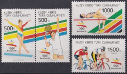 F-EX48864 CYPRUS TURKEY MNH 1992 OLYMPIC GAMES BARCELONA ARTISTIC GIMNASTIC CYCLING TENNIS ATHLETISM.  - Summer 1992: Barcelona