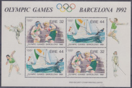 F-EX48918 EIRE IRELAND MNH 1992 OLYMPIC GAMES BARCELONA BOXING SAILING YACHTING. - Summer 1992: Barcelona