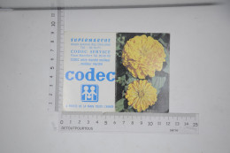 Lot De 9 Calendriers Mini Calendrier 1984 Supermarché CODEC 84110 Vaison La Romaine / Illustration Serie Fleurs Fleur - Tamaño Pequeño : 1981-90