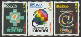 2012 Bolivia World Internet Day MNH Scott 1495 - 1497 - Bolivie