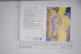 Mini Calendrier 1989 LA POSTE  / Illustration : Publicité Bougez Avec La Poste - Tamaño Pequeño : 1981-90