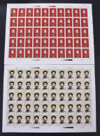 China 1999/1999-8 The 100th Anniversary Of The Birth Of Fang Zhimin, Revolutionary Stamp Full Sheet 2v MNH - Blocchi & Foglietti